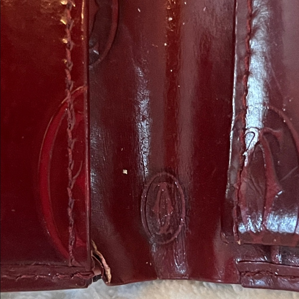 Cartier Bifold Wallet Happy Birthday Bordeaux Patent Leather - Picture 13 of 14